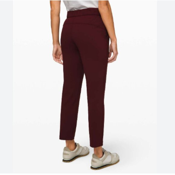 Lululemon On The Fly Pants Size 4 Straight Leg Cropped - Picture 3 of 7